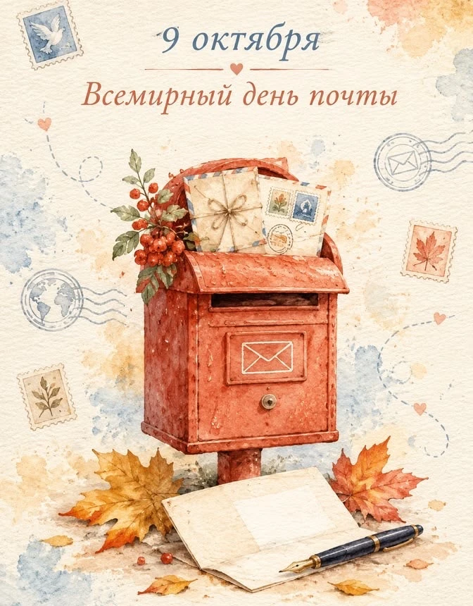 📮 9 октября — Всемирный день почты