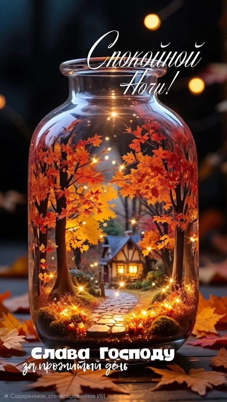 Доброй, тихой и спокойной ночи, всем участникам канала🍁✨ Приятных и сладких снов вам✨🌙