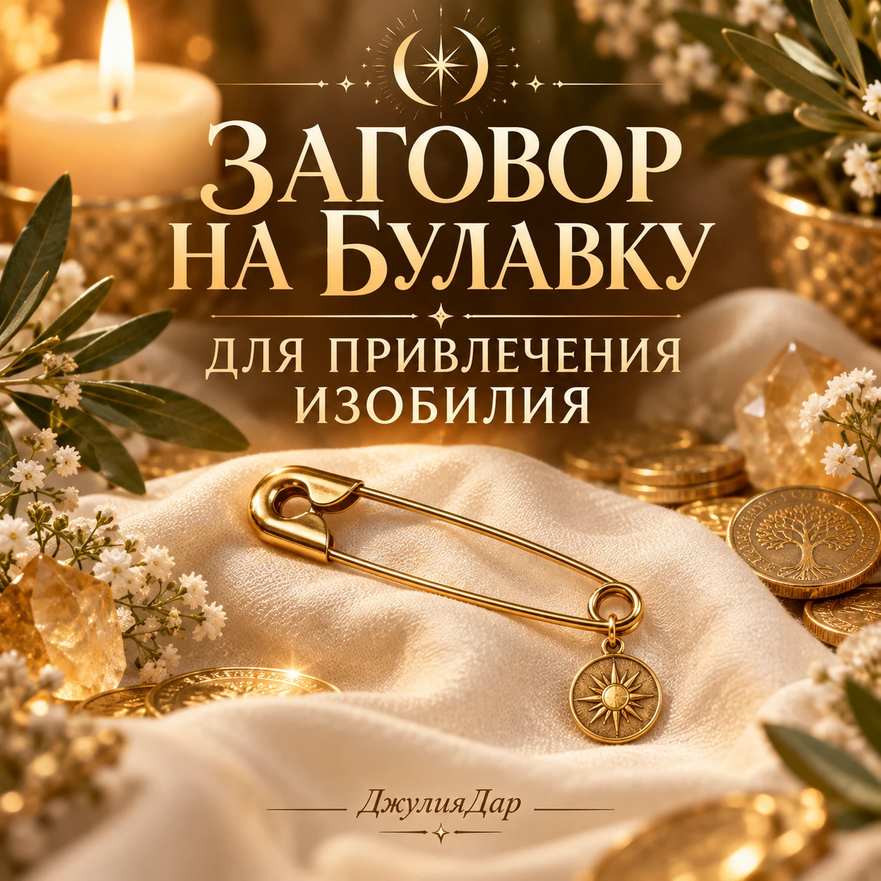 🧷 ЗАГОВОР НА БУЛАВКУ ДЛЯ ПРИВЛЕЧЕНИЯ ИЗОБИЛИЯ