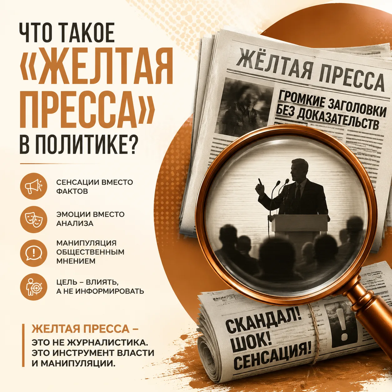«Жёлтая пресса»: определение и влияние на политику