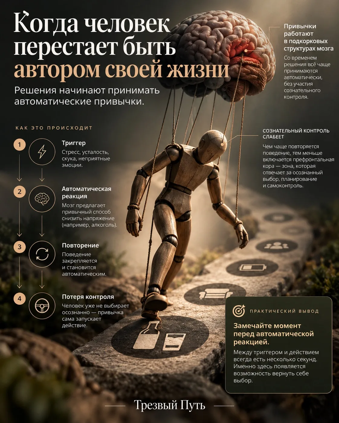 Ты говоришь, что сам принимаешь решения. Но попробуй вспомнить, сколько из них ты дейст...