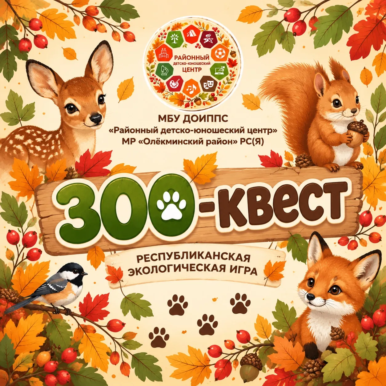 🐾🍁РЕСПУБЛИКАНСКАЯ ЭКОЛОГИЧЕСКАЯ ИГРА «ЗОО-КВЕСТ»!📢