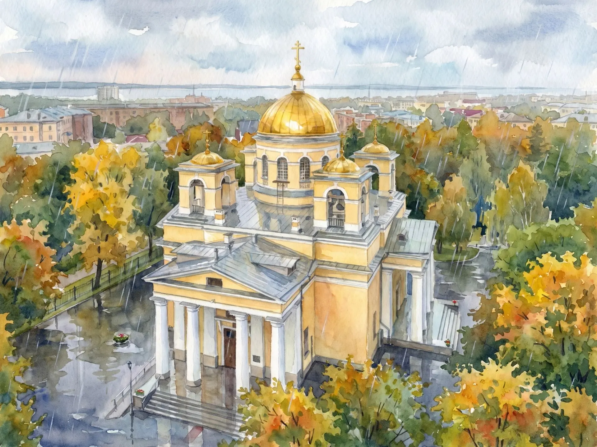 ☔В Петрозаводске за сутки выпала почти треть месячной нормы осадков