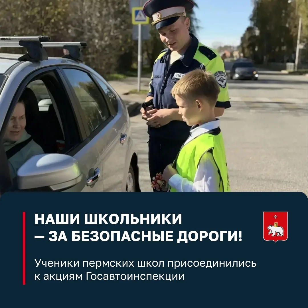 Наши школьники — за безопасные дороги!