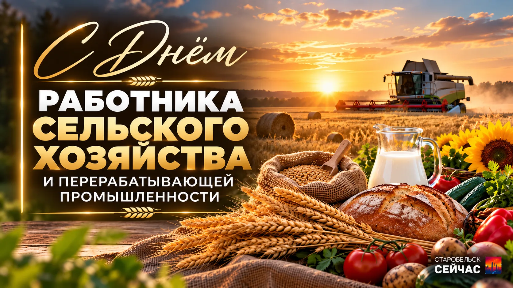 🌾 11 октября — День работника сельского хозяйства и перерабатывающей промышленности!