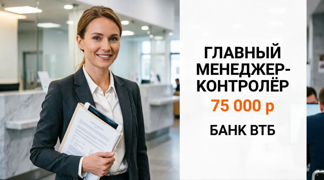 ГЛАВНЫЙ МЕНЕДЖЕР-КОНТРОЛЁР | 75 000 ₽