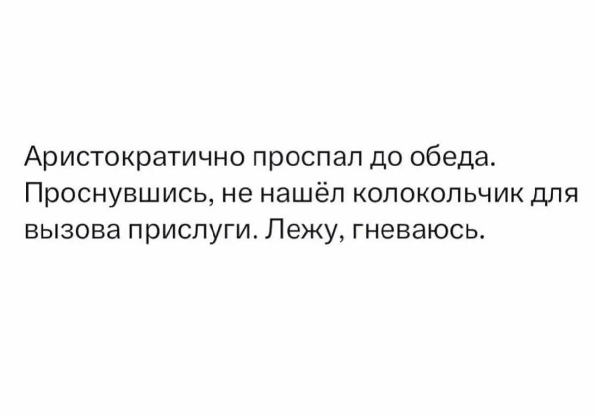 Доброе утро, аристократы!
