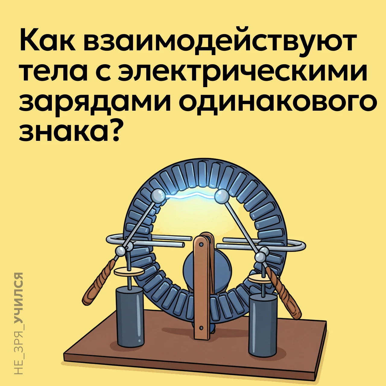 🤔 Это одно из базовых правил электростатики, которое объясняет, как ведут себя заряжен...
