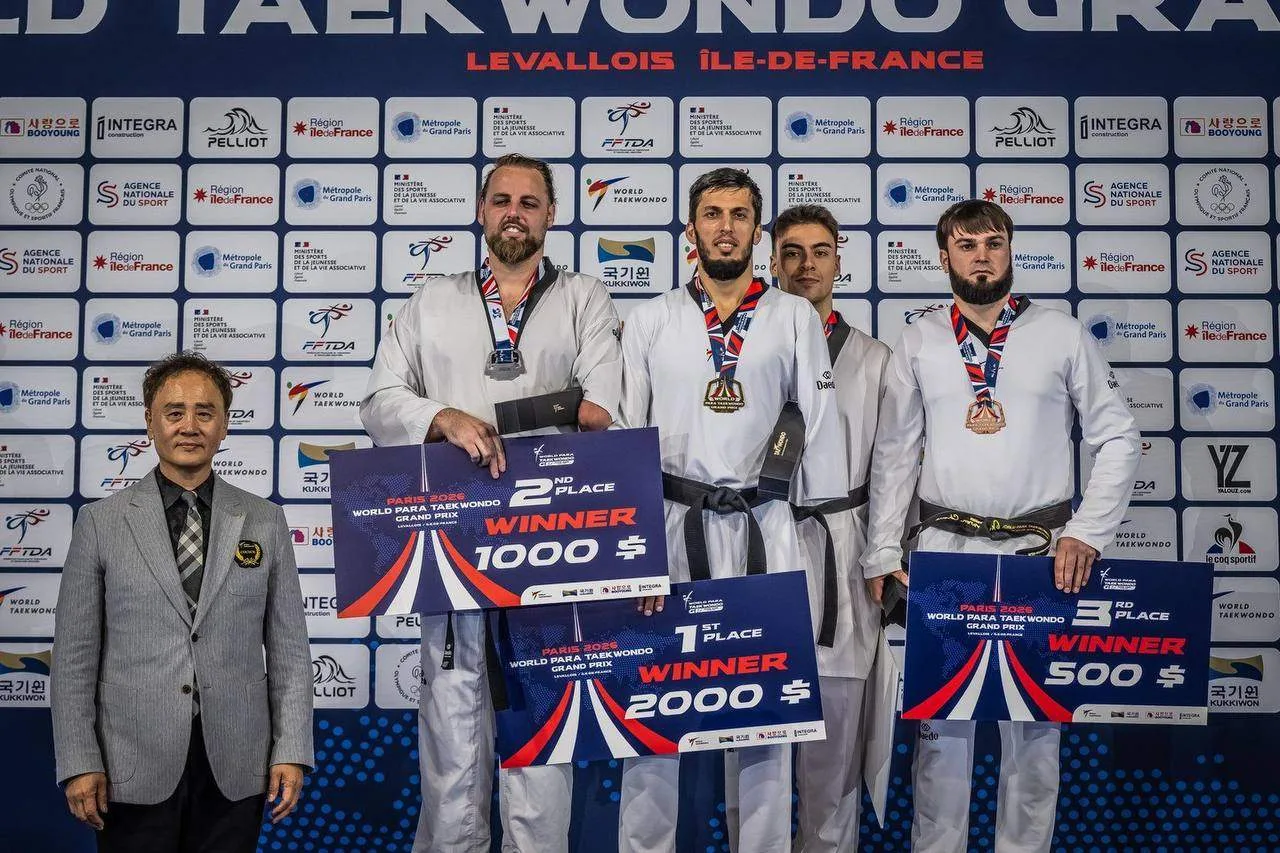 🥇Алиасхаб Рамазанов стал победителем международного Гран-при по паратхэквондо, заверши...