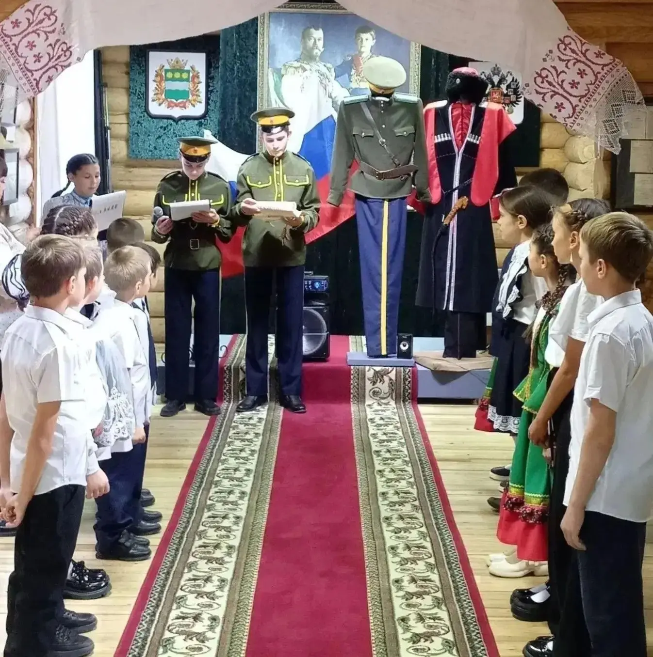 ✨В МУЗЕЕ ИСТОРИИ АМУРСКОГО КАЗАЧЕСТВА ПРОШЛО ПОСВЯЩЕНИЕ В «ЧЕРНЯЕВСКИЕ КАЗАЧАТА»!