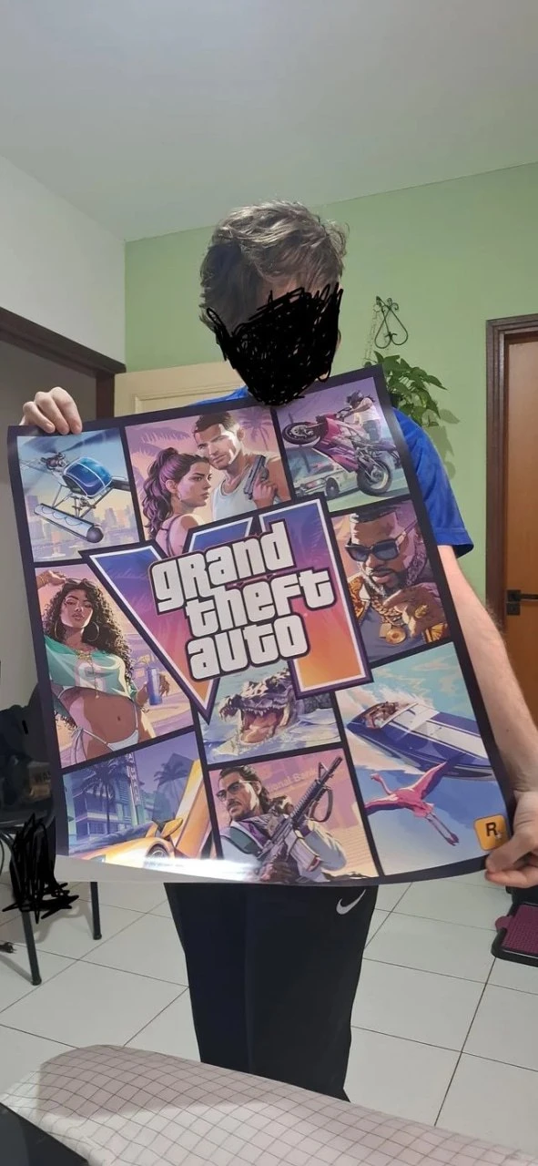 🥰 Rockstar отправили фанату плакат с GTA VI — парень из Бразилии по фану написал письм...
