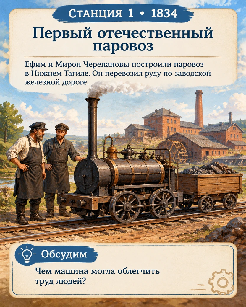 От первого паровоза до «Сапсана»🚂🇷🇺