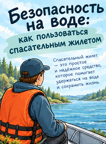 🦺Спасательный жилет — не просто экипировка, а шанс спасти жизнь!