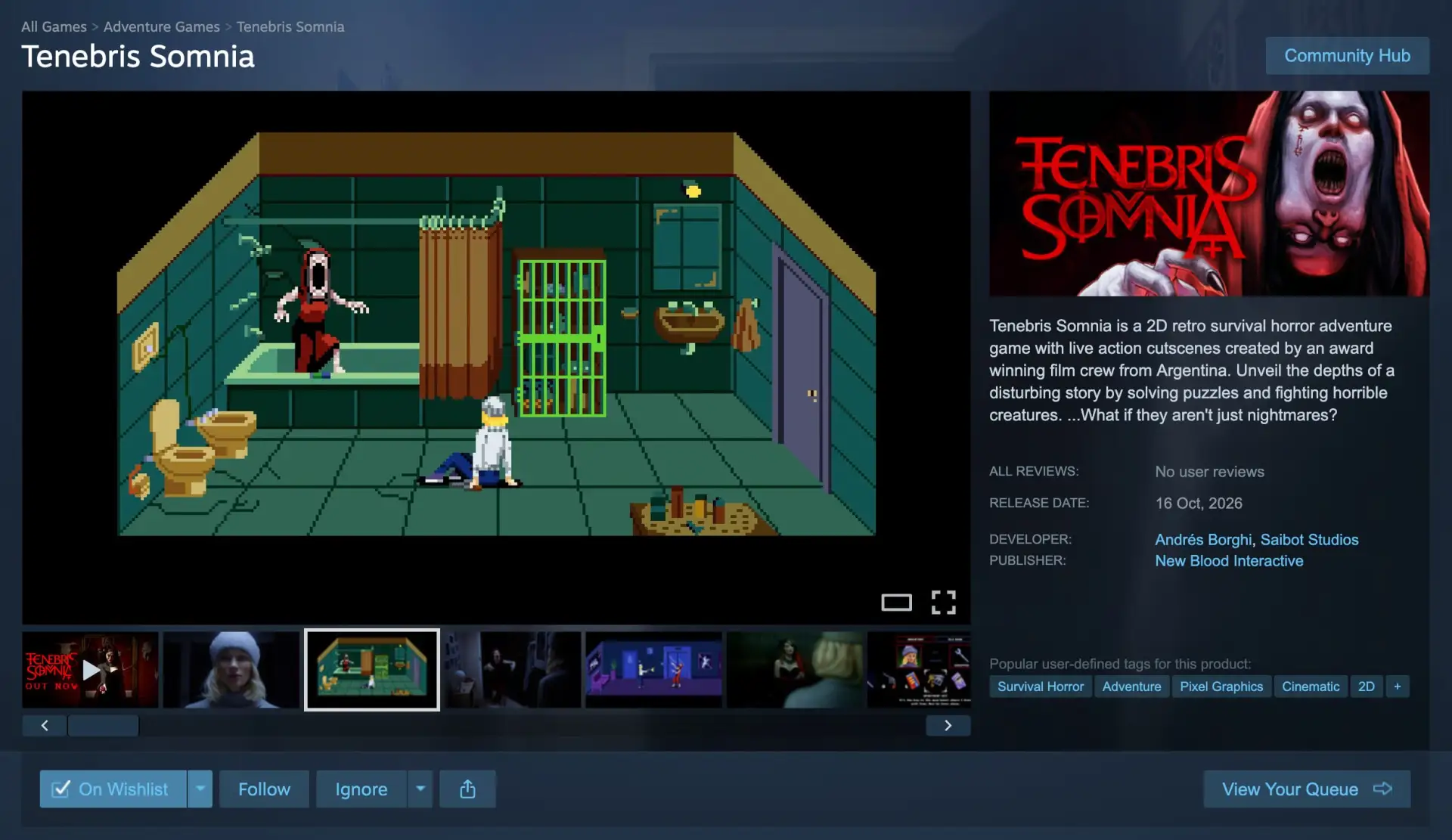 В Steam вышел самый необычный хоррор года — Tenebris Somnia. Геймплей выполнен в ретро-...
