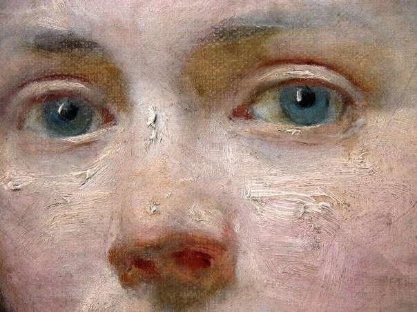 Detail of "Portrait of Victorine Meurent" by Edouard Manet.