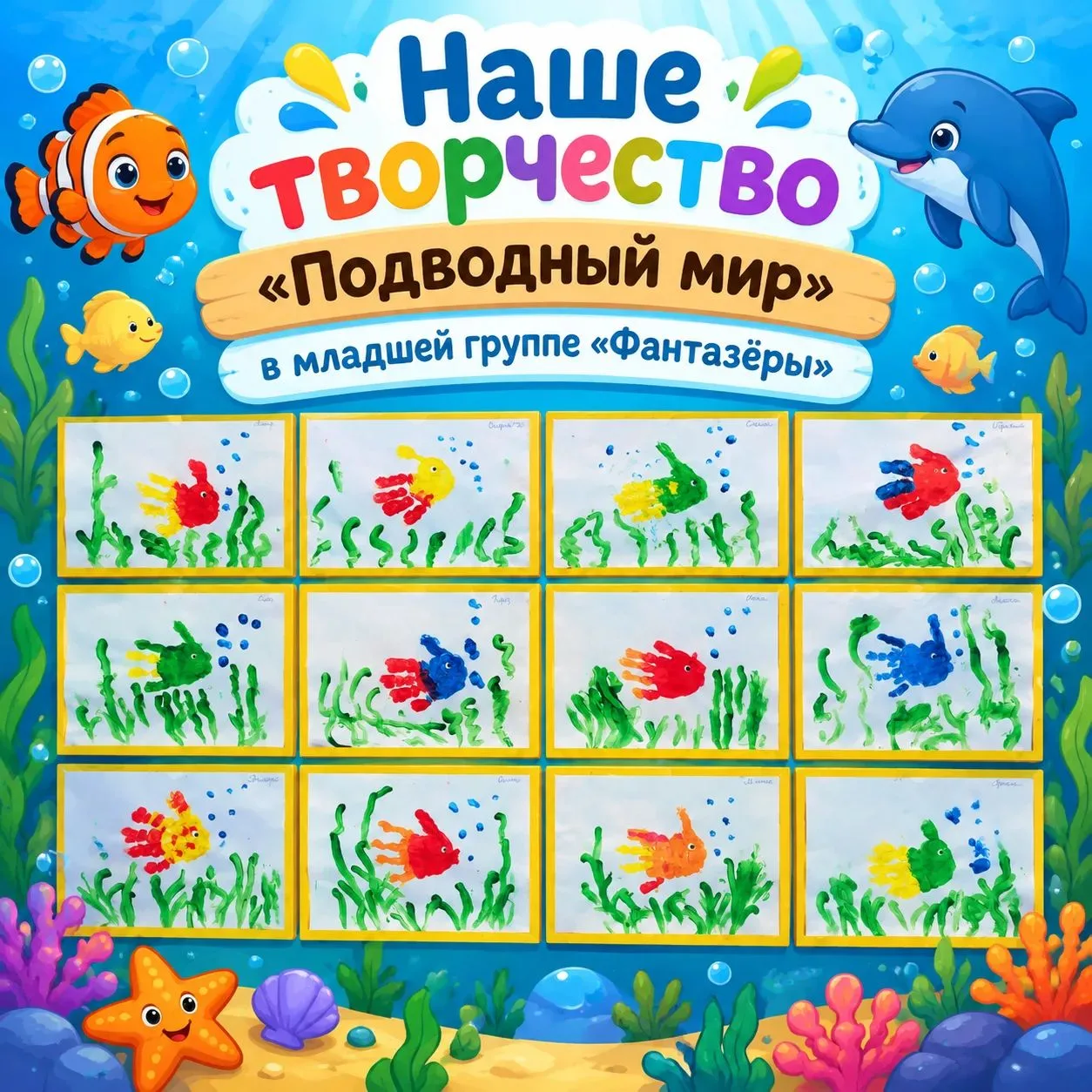 🌊 Погружение в подводный мир с группой «Фантазёры»! 🐠
