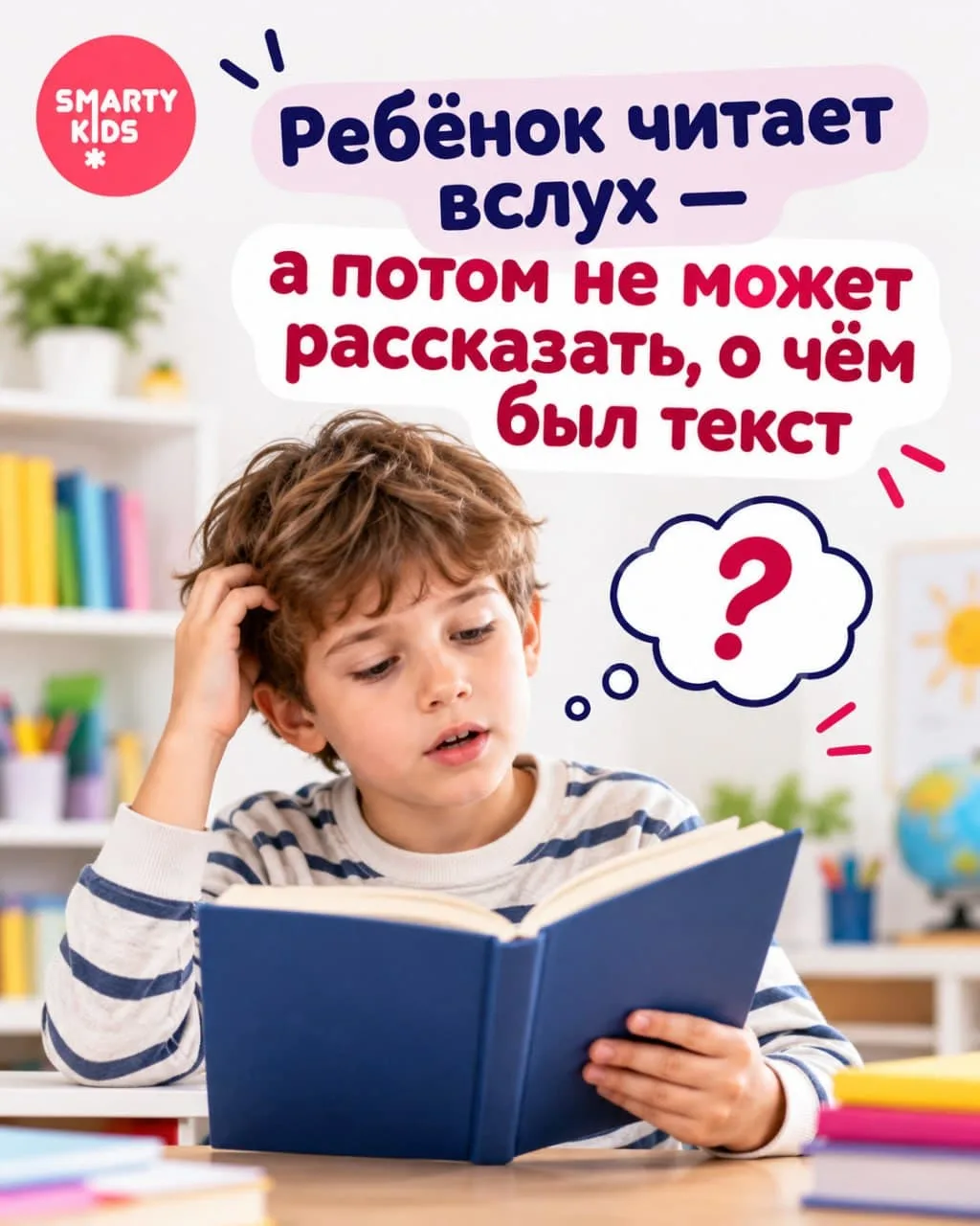 📖 Ребёнок читает вслух — а потом не может рассказать, о чём был текст?