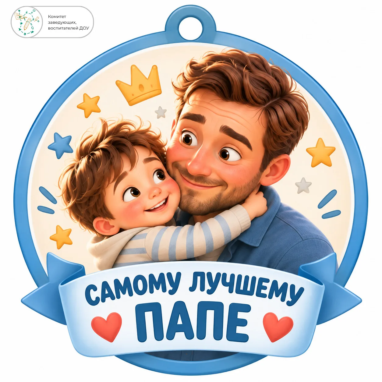Медальки на День отца ❤️