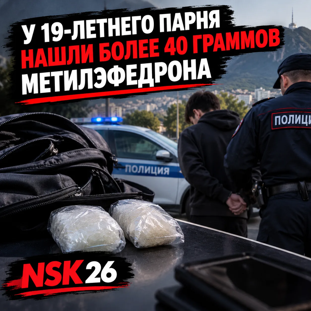 ⚡️ В Пятигорске у 19-летнего парня нашли более 40 граммов метилэфедрона