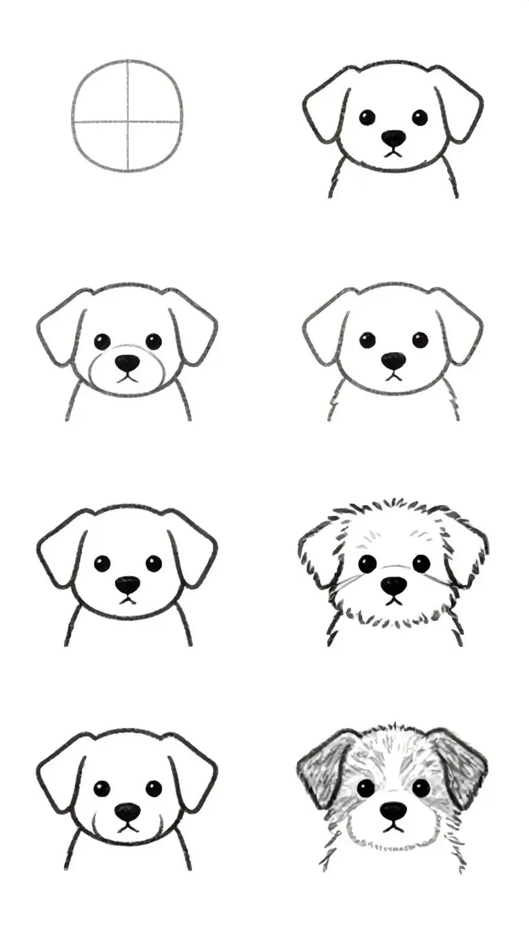 Рисуем щенка
