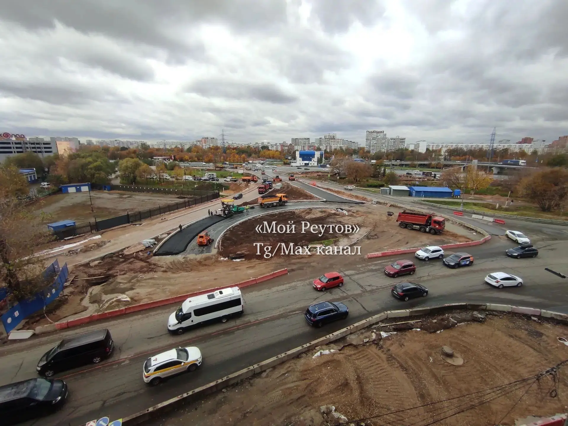 🚧 Ещё фотографии работ на будущей развязке МКАД/улица Победы в Реутове.