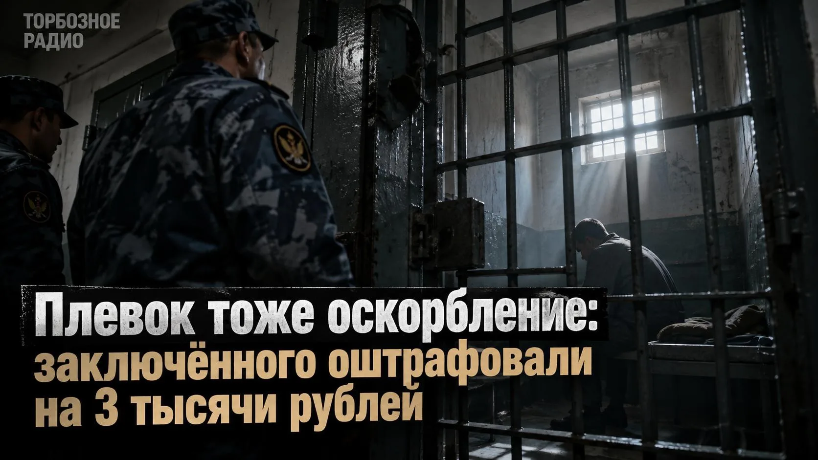Плевок тоже оскорбление: заключённого оштрафовали на 3 тысячи рублей