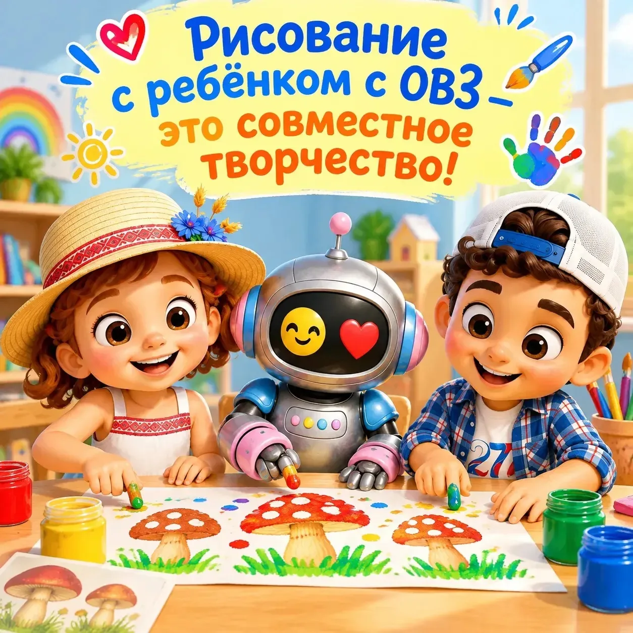 🎨 Совместное рисование — особый язык без слов. 💛