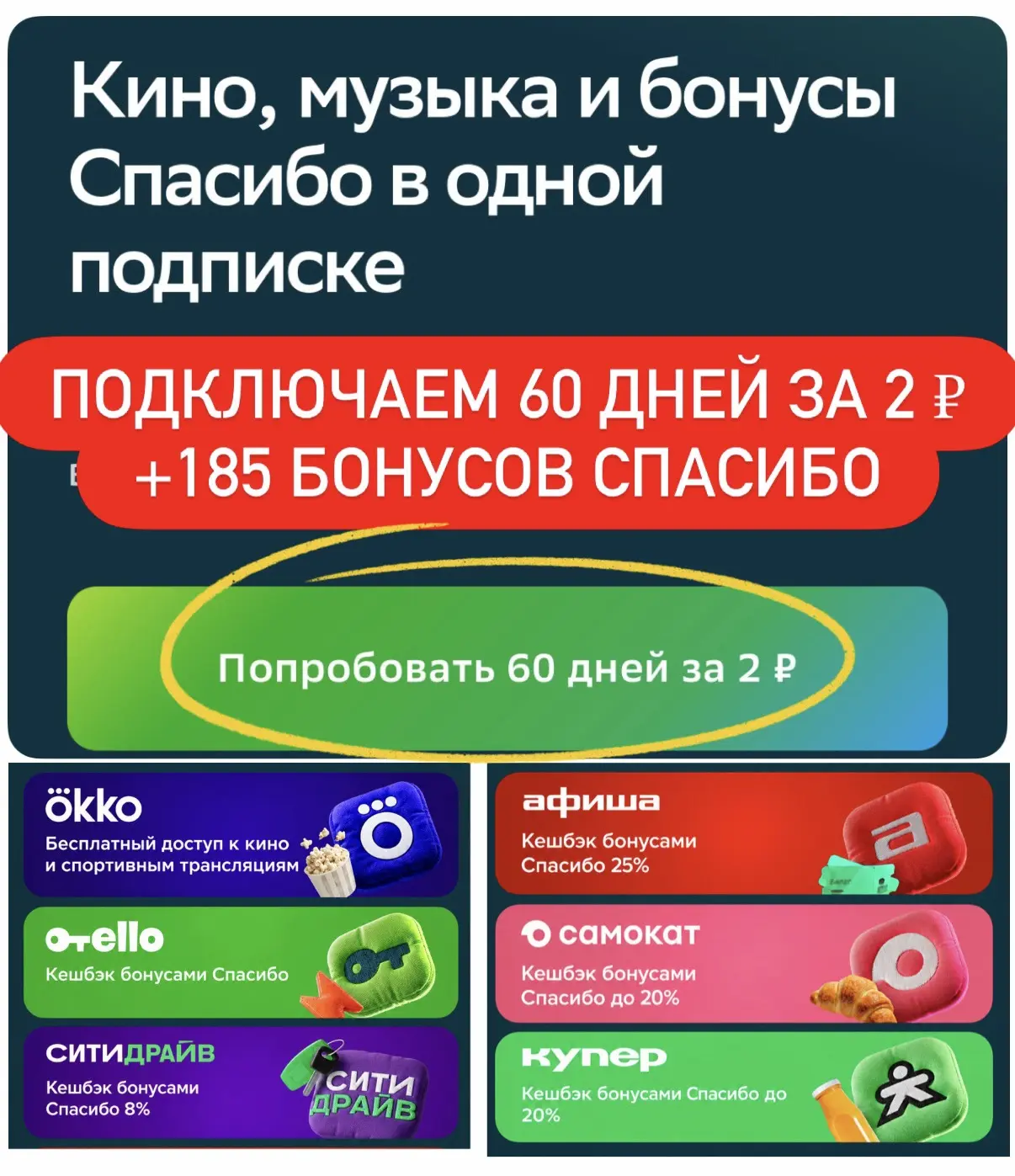 🛍️Сбер Прайм 60 дней