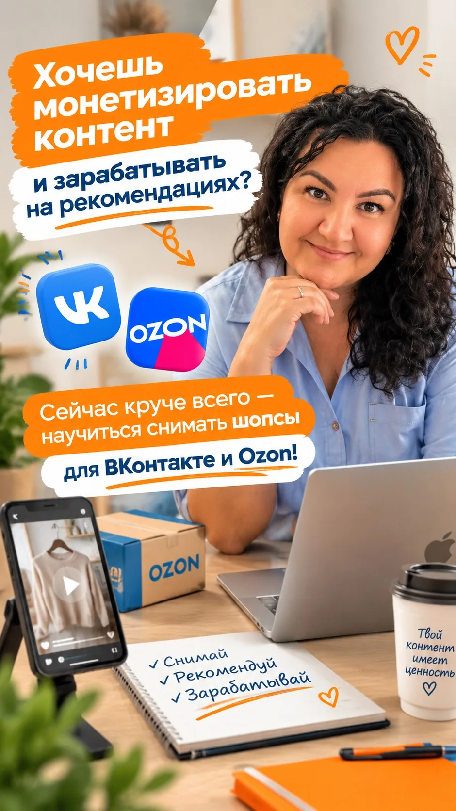 🎥 Хочешь, чтобы бабушка смотрела твои ролики — и чтобы Ozon платил за них?