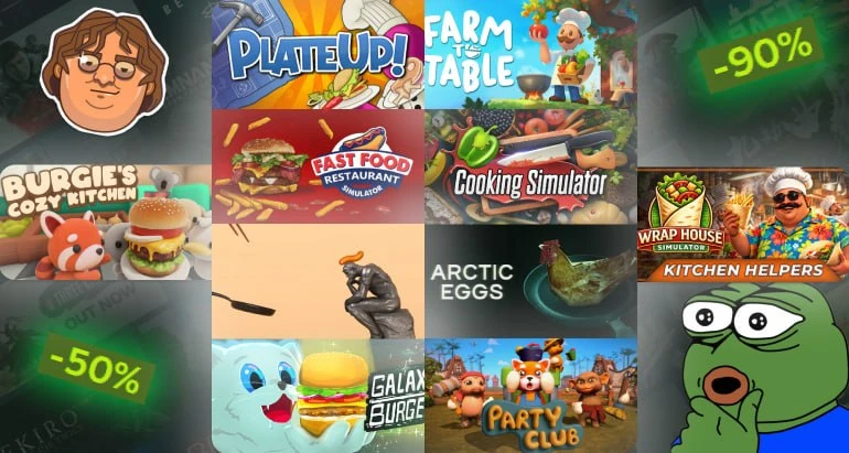 🎮 Топ 10 игр по хорошей скидке на "Кулинарном Фестивале"