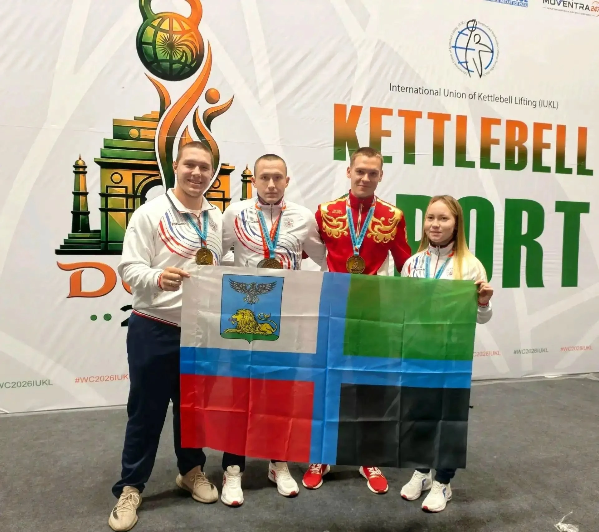 Новооскольские гиревики завоевали три золота на чемпионате мира в Индии