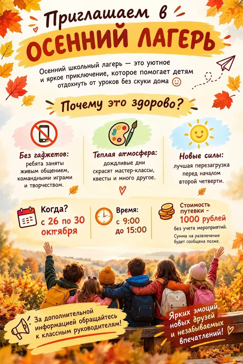 🍂🍁☀️Приглашаем учеников 1-2 классов!