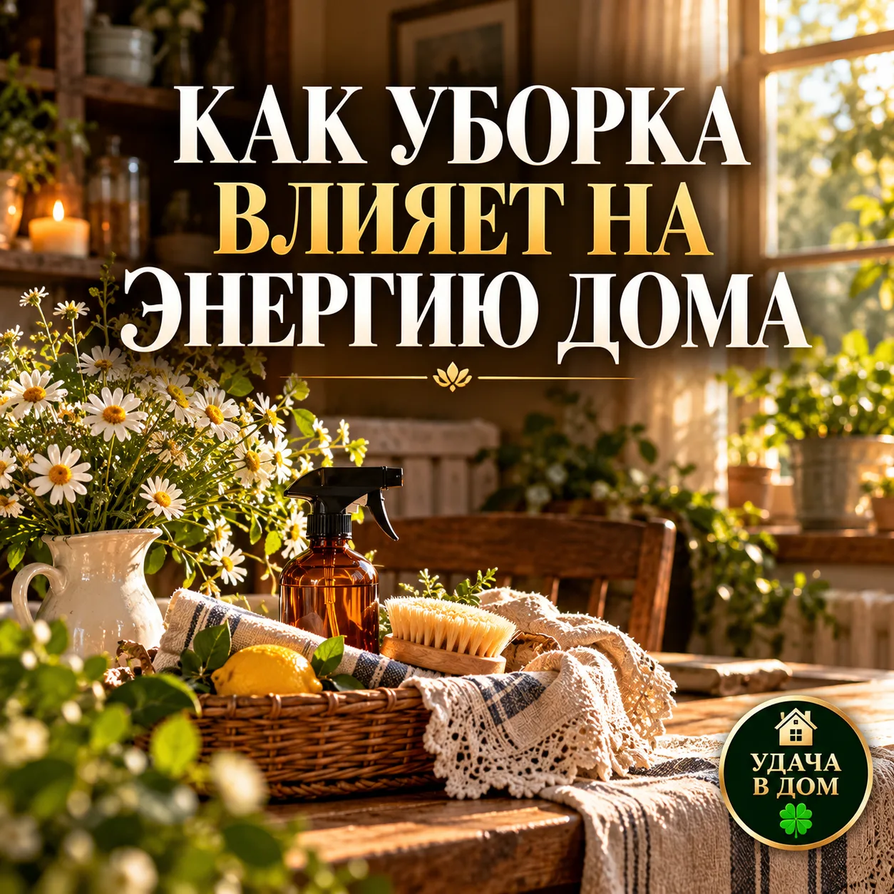 Как уборка влияет на энергетику дома