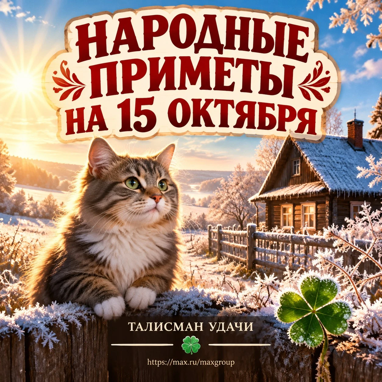 ❄️ «НА УСТИНА (15 ОКТЯБРЯ) ИНЕЙ ЛОЖИТСЯ — ЗИМА ПРИМЕРЯЕТСЯ».