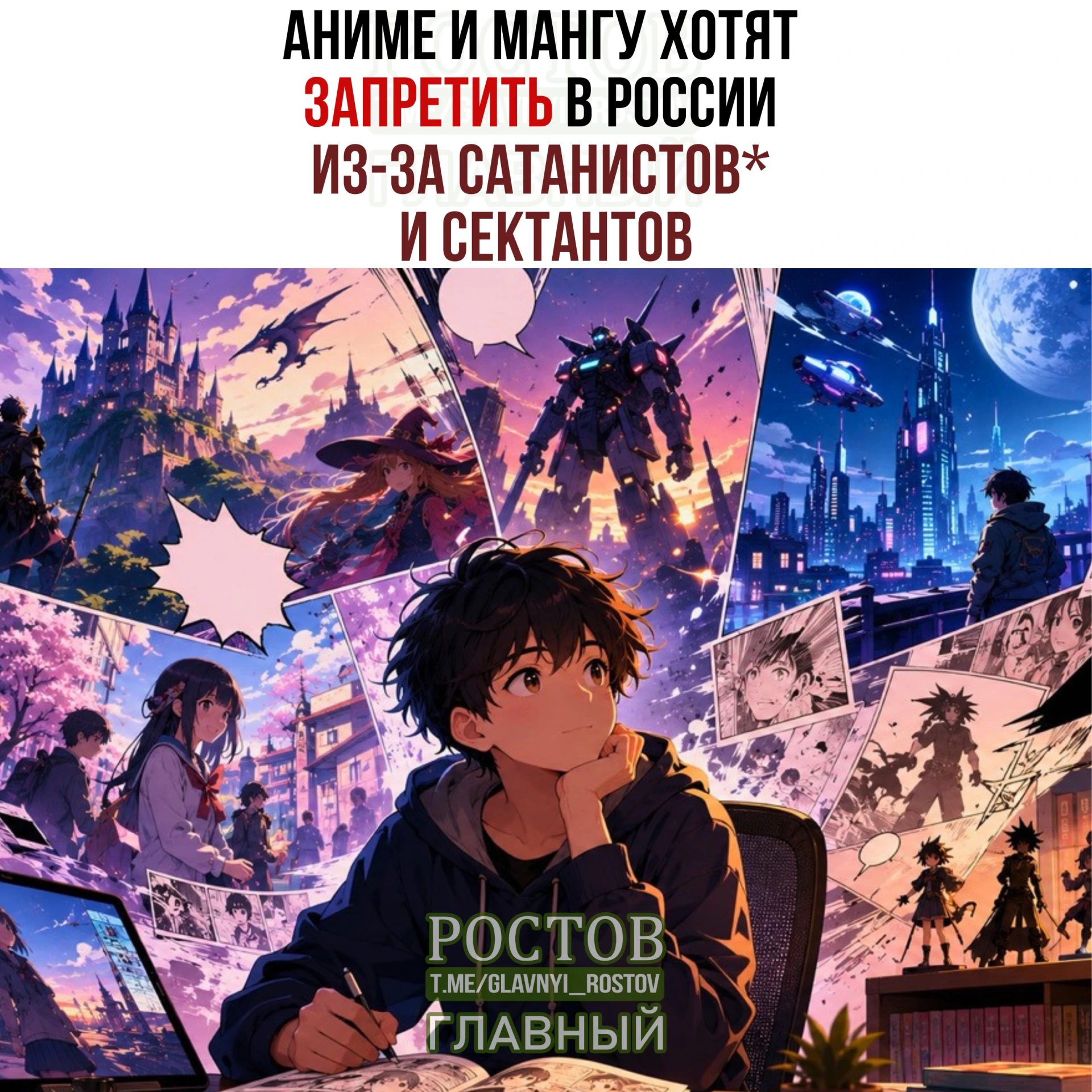 ❌ Αнимe и мaнгу xοтят зaпpeтить в Ροccии из-зa caтaниcтοв* и ceκтaнтοв.