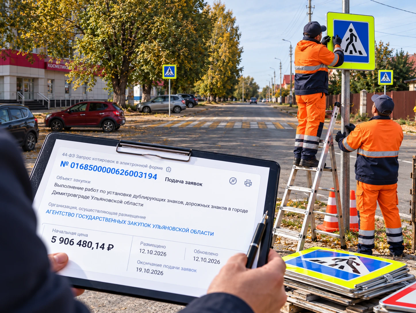 Димитровграде почти 6 миллионов рублей потратят на новые дорожные знаки