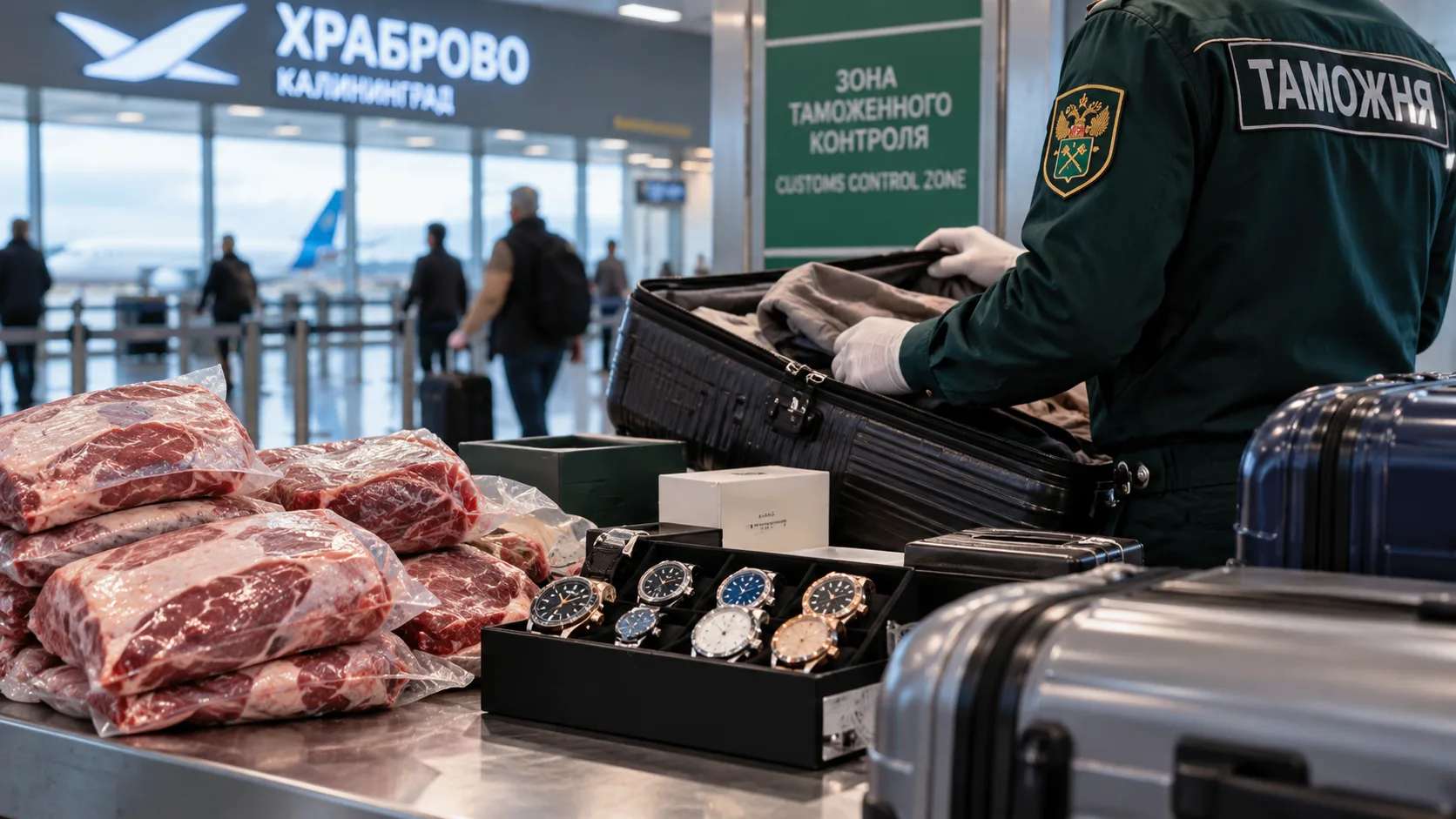 🧳 Мясо, часы и чемоданы: что пытались вывезти из Калининграда без декларации