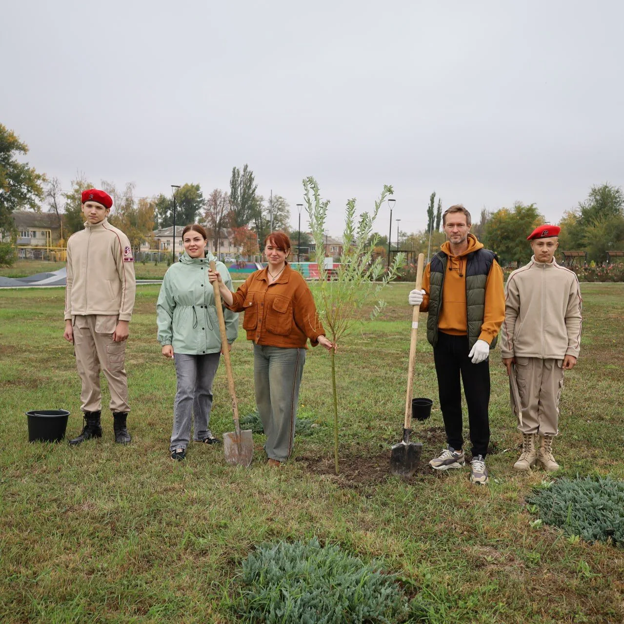 🌳 В Комсомольском парке Новошахтинска высадили деревья