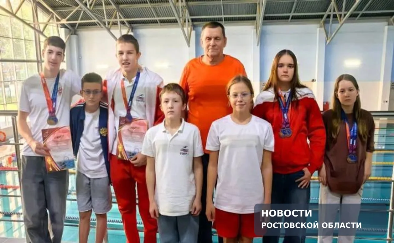 Восемь медалей завоевали пловцы Новочеркасска на турнире в Ростове