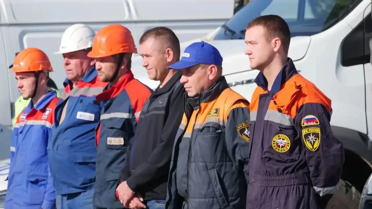 Смотр сил РСЧС в Кочубеевском округе