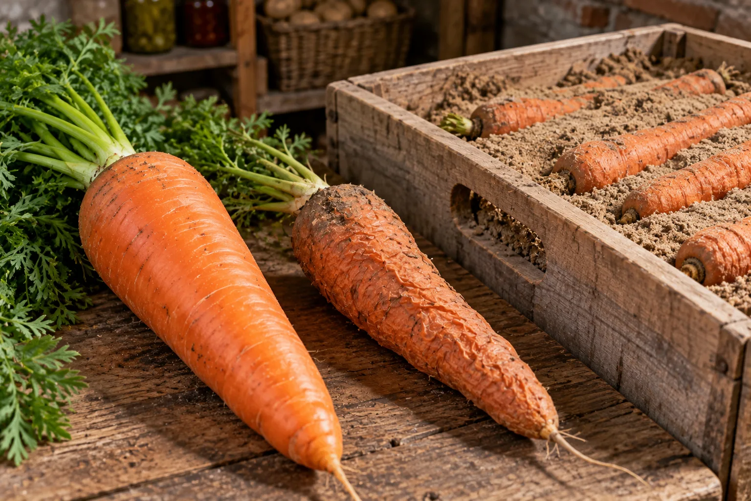 🥕 МОРКОВЬ В ПОГРЕБЕ НАЧАЛА ВЯНУТЬ. КАК СОХРАНИТЬ ЕЁ ХРУСТЯЩЕЙ?