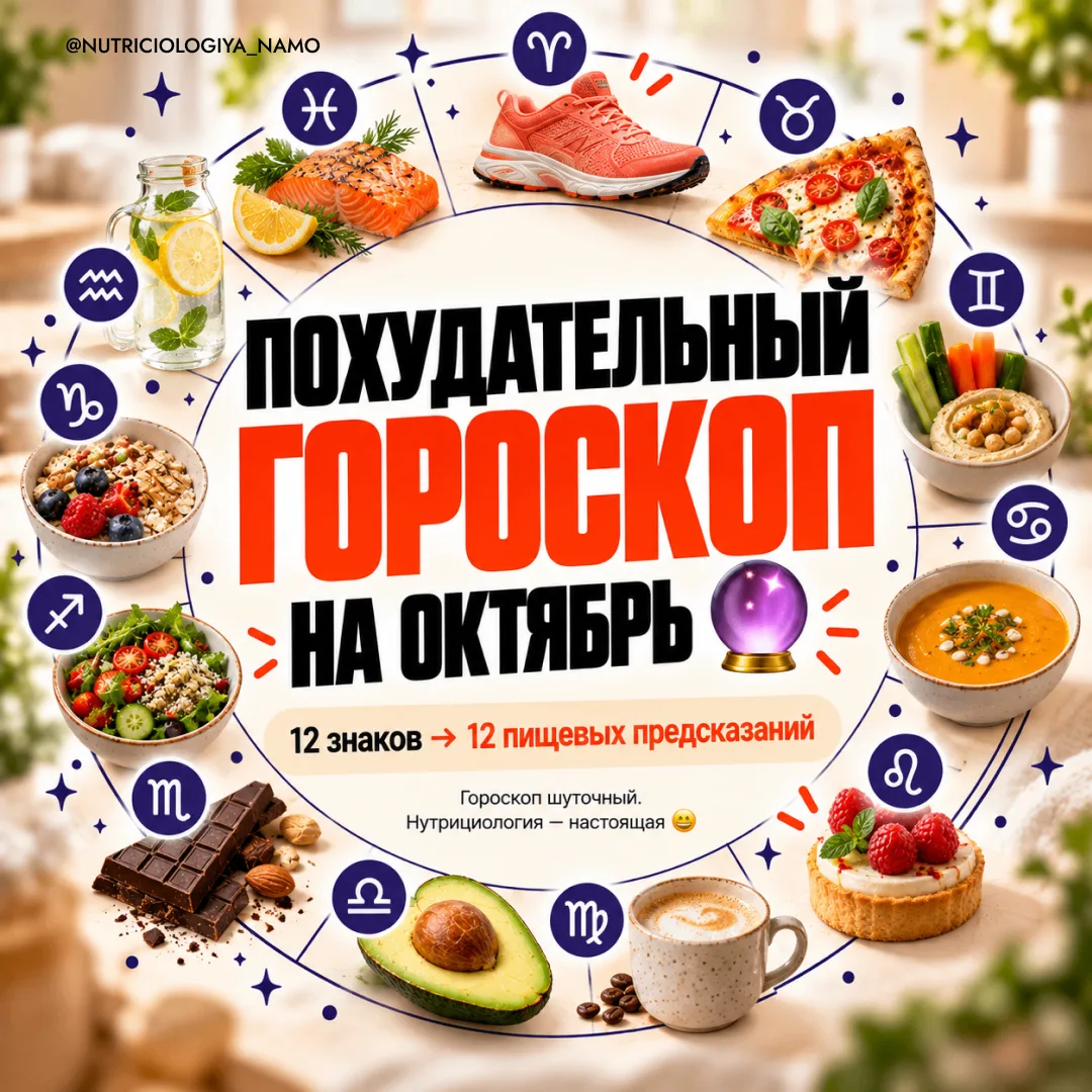 ПОХУДАТЕЛЬНЫЙ ГОРОСКОП НА ОКТЯБРЬ 🔮
