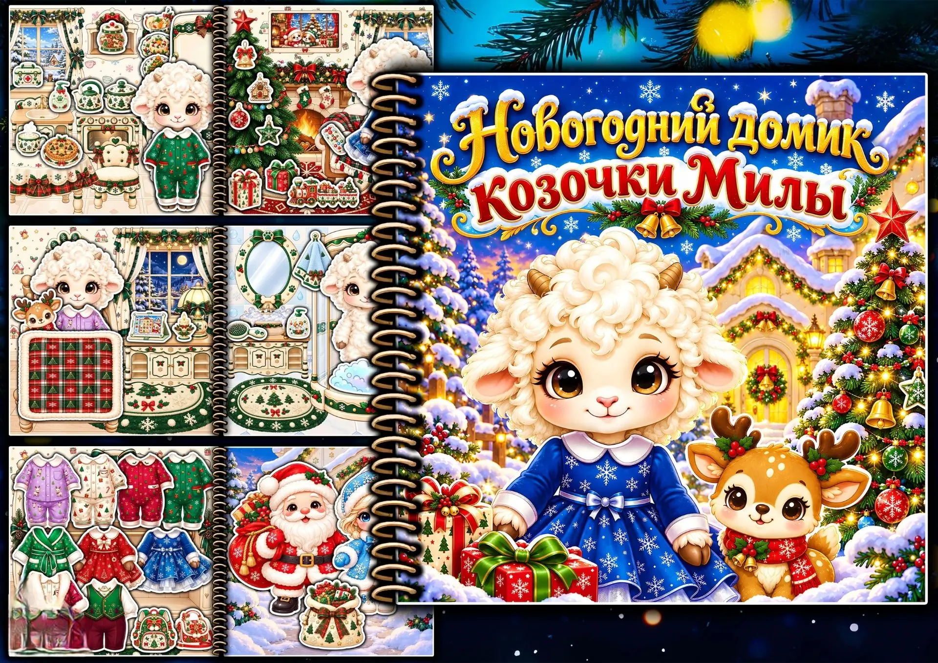 🎄Альбом "Новогодний домик козочки Милы" 🎁
