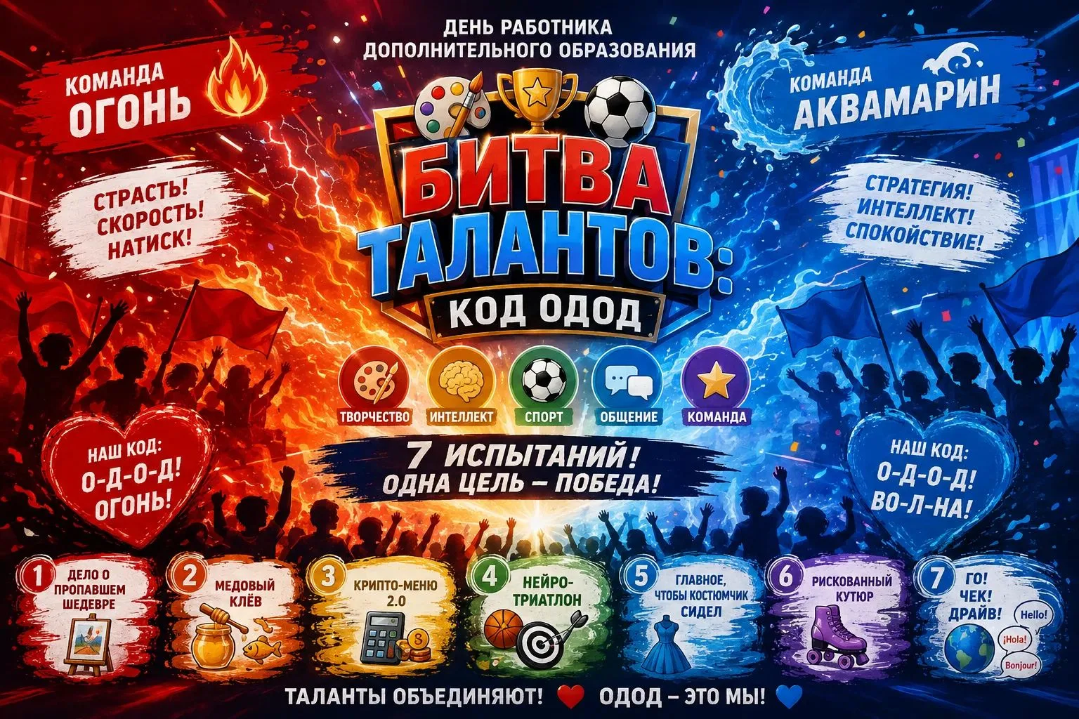 БИТВА ТАЛАНТОВ: КОД ОДОД — КОГДА ТАЛАНТЫ ОБЪЕДИНЯЮТСЯ, НАЧИНАЕТСЯ МАГИЯ!