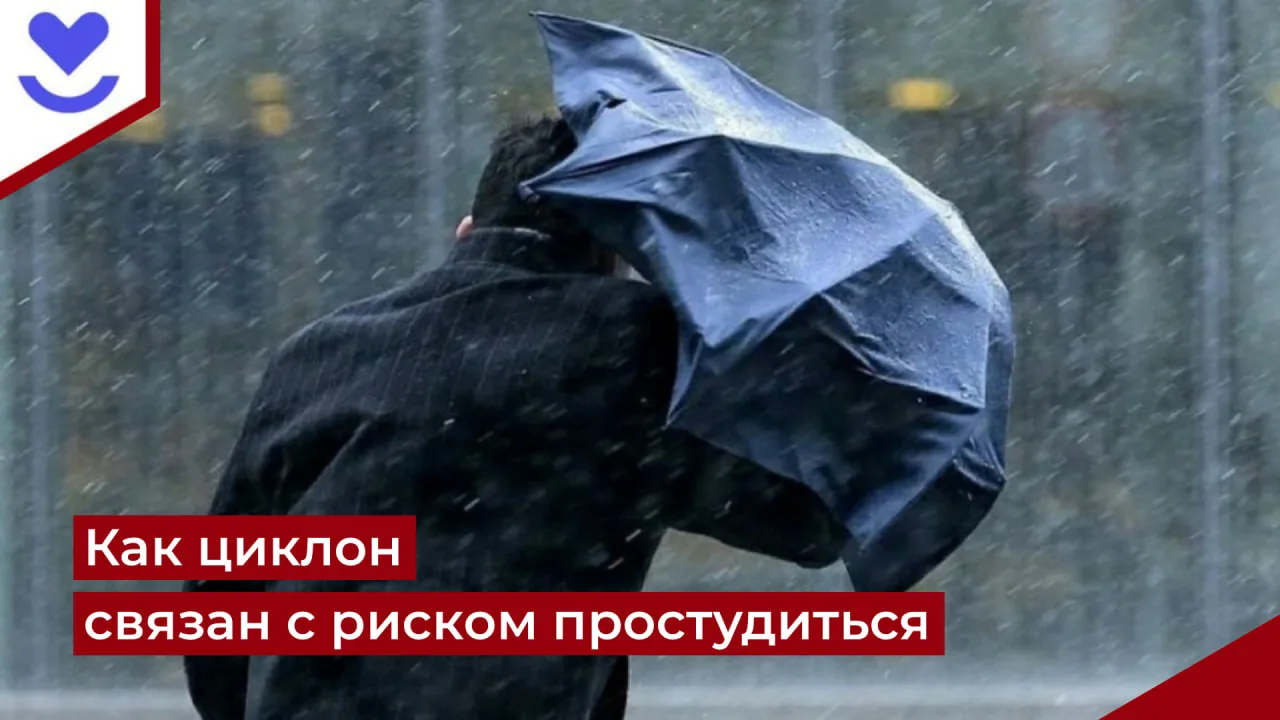🌬 Встречаем циклон без простуды: как непогода влияет на шансы заболеть