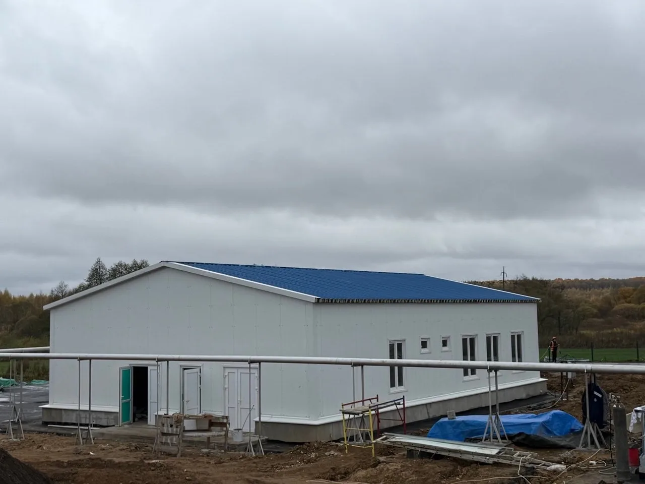 🏗В Бабынино продолжается реконструкция очистных сооружений