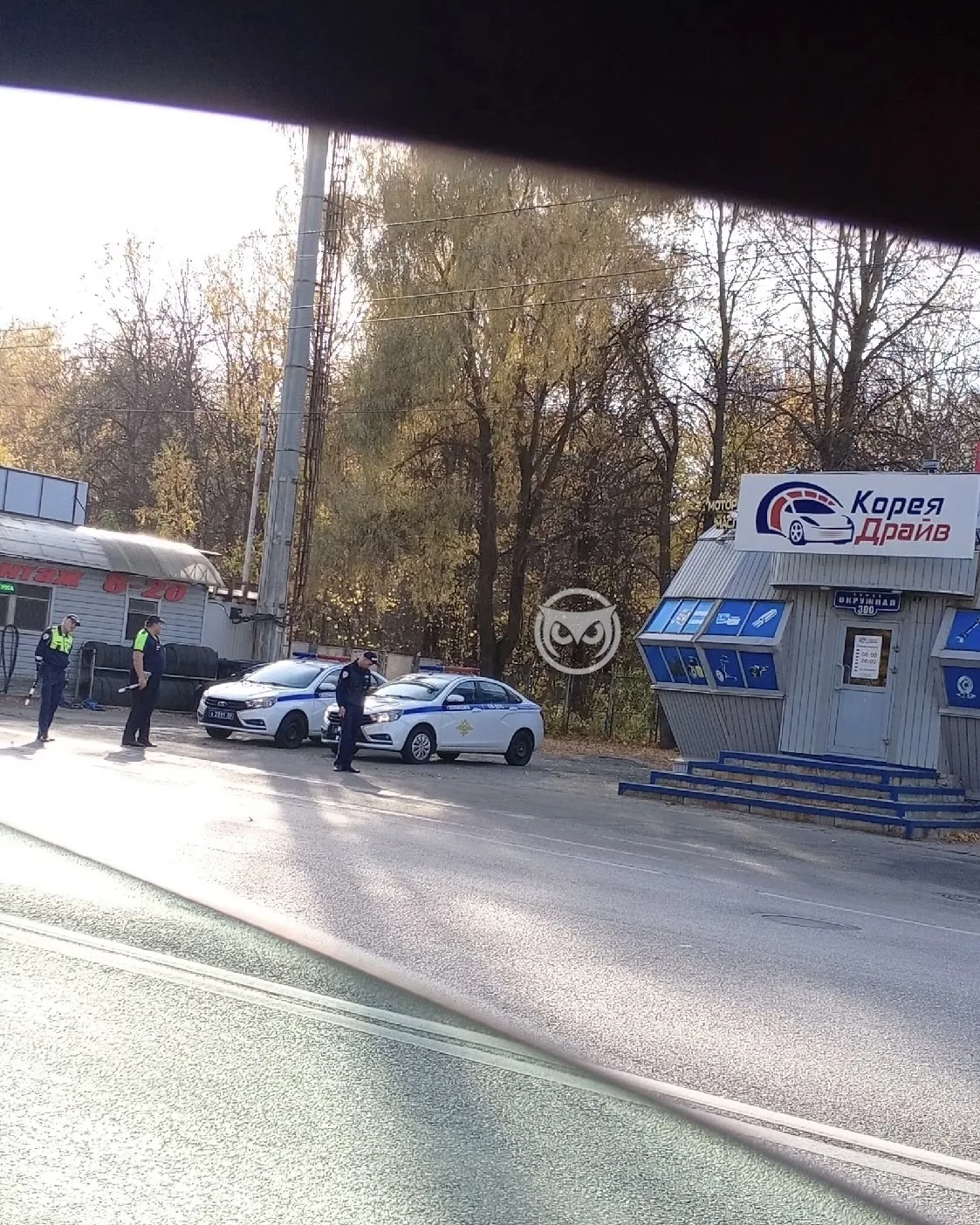 На Окружной у Лукойла. Актуально на 14:05