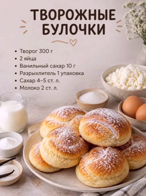 Творожные булочки