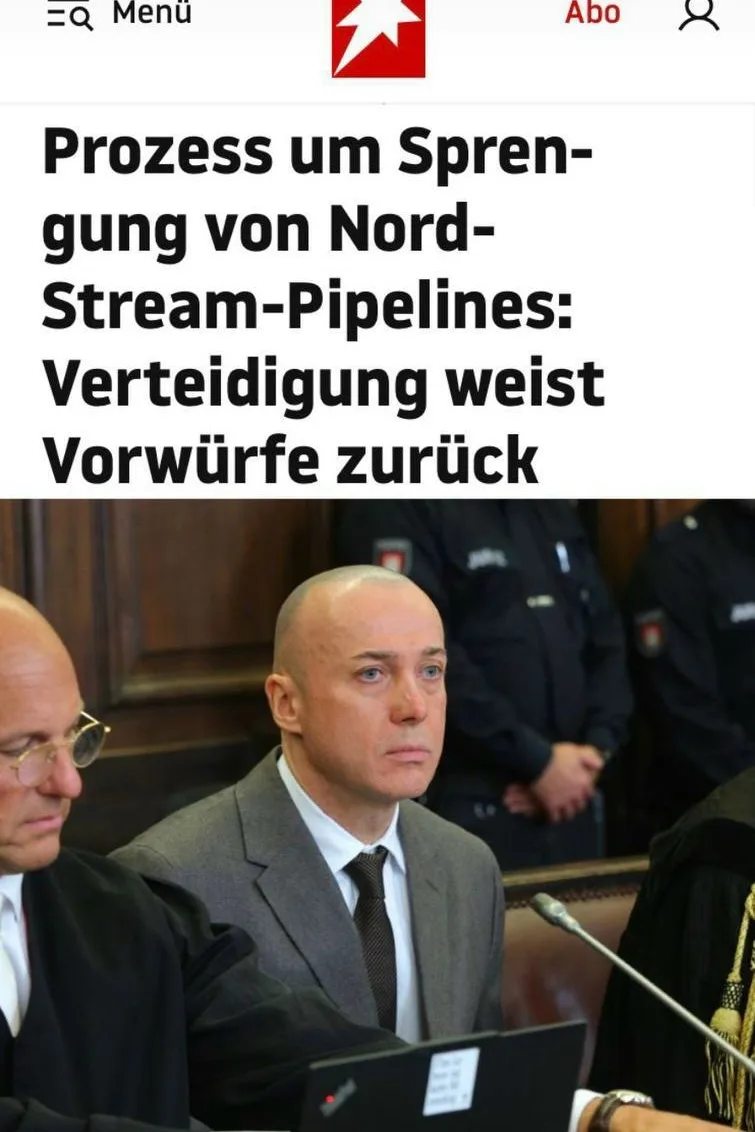 ⚡️ 🇩🇪 «Судебный процесс по делу о подрыве газопроводов «Северный поток»: После первог...