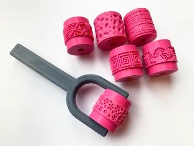 Textur Walzen zum Töpfern oder für Polymerclay